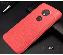 Чехол бампер для Motorola Moto E5 Lenuo Leather Fit Red (Красный)