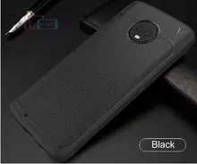Чехол бампер для Motorola Moto G6 Lenuo Leather Fit Black (Черный)