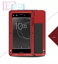 Чехол бампер для Sony Xperia XZ Premium Love Mei PowerFull Red (Красный)