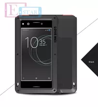 Чехол бампер для Sony Xperia XZ Premium Love Mei PowerFull Black (Черный)
