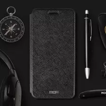 Чехол книжка для Huawei Y7 Pro 2019 Mofi Cross Black (Черный)