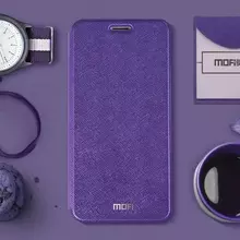 Чехол книжка для Motorola Moto G8 Power Mofi Cross Purple (Фиолетовый)