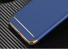Чехол бампер для Huawei Y6 Pro 2018 Mofi Electroplating Blue (Синий)