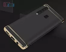Чехол бампер для Samsung Galaxy A9 2018 Mofi Electroplating Black (Черный)