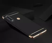 Чехол бампер для Motorola Moto G Power Mofi Electroplating Black (Черный)