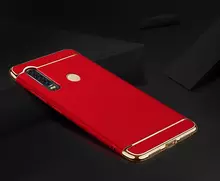 Чехол бампер для Motorola Moto G Power Mofi Electroplating Red (Красный)