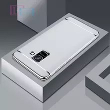 Чехол бампер для Samsung Galaxy A6 2018 Mofi Electroplating Silver (Серебристый)