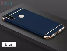 Чехол бампер для Xiaomi Redmi Note 6 Pro Mofi Electroplating Blue (Синий)