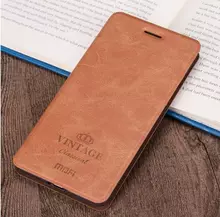 Чехол книжка для Xiaomi Redmi Note 8 Mofi Retro Book Brown (Коричневый)