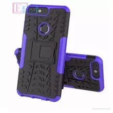 Чехол бампер для Huawei Y7 Prime 2018 Nevellya Case Purple (Фиолетовый)
