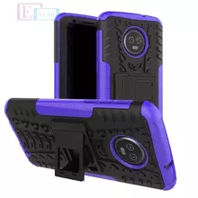 Чехол бампер для Motorola Moto G6 Plus Nevellya Case Purple (Фиолетовый)