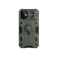 Чехол бампер для iPhone 12 / iPhone 12 Pro Nillkin CamShield Armor Green (Зеленый)