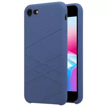 Чехол бампер для iPhone SE 2020 Nillkin Flex Blue (Синий)