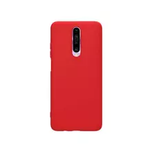 Чехол бампер для Xiaomi Poco F2 Pro Nillkin Rubber Wrapped Red (Красный)