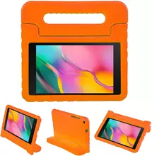 Противоударный силиконовый чехол Anomaly Kids Hand holder для планшета Samsung Galaxy Tab A7 Lite 8.7" SM-T220 T225 2021 (Оранжевый)
