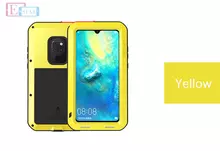 Чехол бампер для Huawei Mate 20 Love Mei PowerFull Yellow (Желтый)
