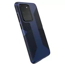 чехол бампер для Samsung Galaxy S20 Ultra Speck Presidio Grip Blue&Black (Синий&Черный)