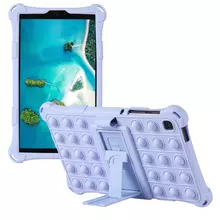 Силиконовый чехол бампер Ainiyo Pop It cover для Samsung Galaxy Tab A7 Lite 8.7" SM-T220 T225 2021 Фиолетовый