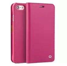 Чехол книжка для iPhone SE 2020 Qialino Business Classic Leather Wallet Pink (Розовый)