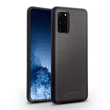 Чехол бампер для Samsung Galaxy S20 Qialino Calf Skin Black (Черный)