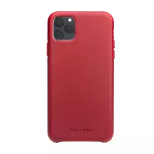 Чехол бампер для IPhone 11 Pro Max Qialino Calf Skin Red (Красный)