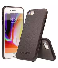 Чехол бампер для iPhone SE 2020 Qialino Tumbled Brown (Коричневый)