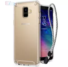 Чехол бампер для Samsung Galaxy A6 2018 Ringke Fusion Crystal Clear (Прозрачный)