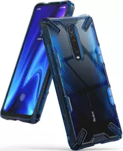 Чехол бампер для Xiaomi Redmi K20 Ringke Fusion-X Blue (Синий)