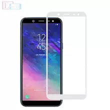 Защитное стекло для Samsung Galaxy A6 Plus 2018 Mocolo Full Cover Tempered Glass White (Белый)