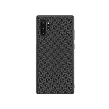 Чехол бампер для Samsung Galaxy Note 10 Plus Nillkin Synthetic Fiber Plaid Black (Черный)