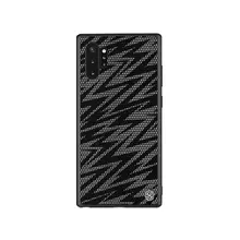 Чехол бампер для Samsung Galaxy Note 10 Plus Nillkin Twinkle Lightning black (Черная Молния)