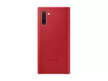 Чехол бампер для Samsung Galaxy Note 10 Samsung Leather Back Cover Red (Красный)