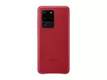 Чехол бампер для Samsung Galaxy S20 Ultra Samsung Leather Back Cover Red (Красный)