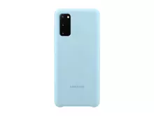 Чехол бампер для Samsung Galaxy S20 Samsung Silicone Cover Light Blue (Голубой)