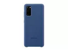 Чехол бампер для Samsung Galaxy S20 Samsung Silicone Cover Blue (Синий)