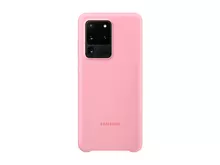 Чехол бампер для Samsung Galaxy S20 Ultra Samsung Silicone Cover Pink (Розовый)