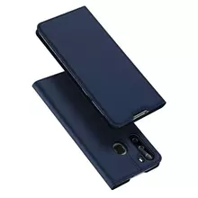 Чехол книжка для Samsung Galaxy A21 Dux Ducis Skin Pro Blue (Синий)