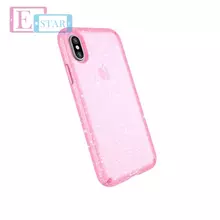Чехол бампер для iPhone Xs Speck Presidio Glitter Bella Pink With Gold Glitter (Розовый с золотым блеском)