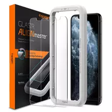 Защитное стекло Spigen ALM GLAS.TR SLIM (2 шт. с трафаретом для поклейки) для iPhone Xs Max AGL00093
