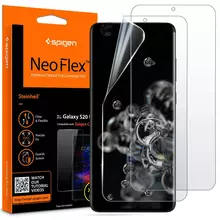 Защитная пленка для Samsung Galaxy S20 Ultra Spigen Screen Protector Neo Flex HD 2 Pack Crystal Clear (Прозрачный)