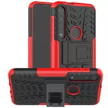 Чехол бампер для Motorola Moto G8 Plus Nevellya Case Red (Красный)