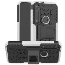 Чехол бампер для Motorola Moto G8 Plus Nevellya Case White (Белый)