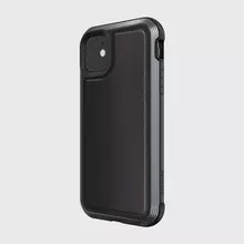 Чехол бампер для iPhone 11 X-Doria Defense Lux Black Leather (Черная Кожа)