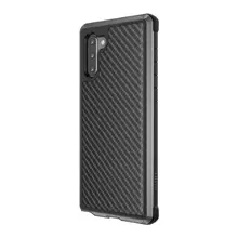 Чехол бампер для Samsung Galaxy Note 10 X-Doria Defense Lux Black Carbon (Черный Карбон)