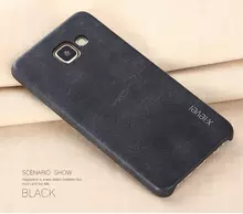 Чехол бампер для Samsung Galaxy A8 2018 A530F X-Level Leather Bumper Black (Черный)