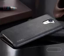 Чехол бампер для Huawei P Smart X-Level Leather Bumper Black (Черный)
