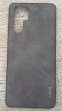 Чехол бампер для Huawei P30 Pro X-Level Leather Bumper Coffee (Кофейный)
