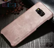 Чехол бампер для Samsung Galaxy S8 Plus G955F X-Level Leather Bumper Gold (Золотой)