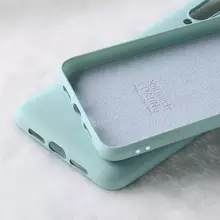 Чехол бампер для Xiaomi Mi Note 10 X-Level Silicone Mint (Мятный)