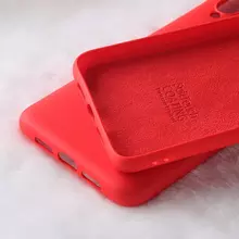 Чехол бампер для Xiaomi Mi Note 10 Lite X-Level Silicone Red (Красный)
